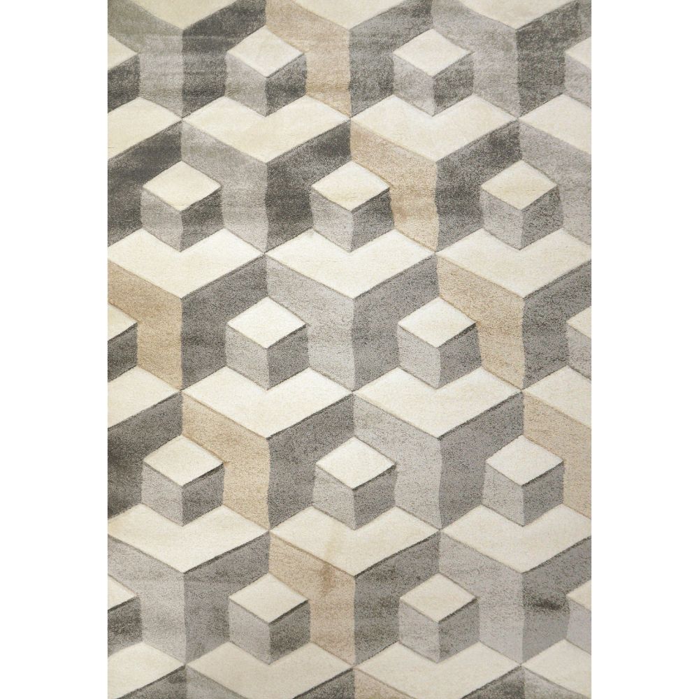 Dynamic Rugs 3281-198 Stella 7.10 Ft. X 10.6 Ft. Rectangle Rug in Ivory/Grey/Beige